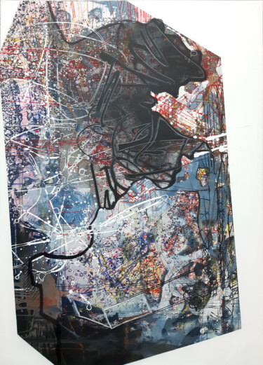 Картина под названием "Untitled (Box)" - Arnold August Nobis, Подлинное произведение искусства, Акрил