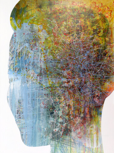 Pittura intitolato "Head" da Arnold August Nobis, Opera d'arte originale, Acrilico