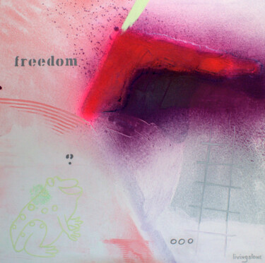 Painting titled "FREEDOM" by Arnold Livingstone, Original Artwork, Acrylic