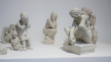 Skulptur mit dem Titel "Terres" von Christian Arnould, Original-Kunstwerk, Ton