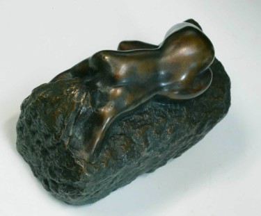 Sculpture titled "Nu couché (Bronze)" by Christian Arnould, Original Artwork, Bronze