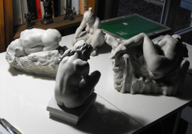 雕塑 标题为“Terres” 由Christian Arnould, 原创艺术品, 粘土