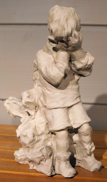 Sculpture intitulée "enfant.jpg" par Christian Arnould, Œuvre d'art originale