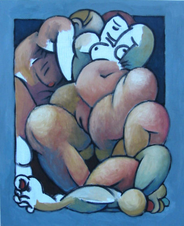Peinture intitulée "Inachevé" par Christian Arnould, Œuvre d'art originale, Huile