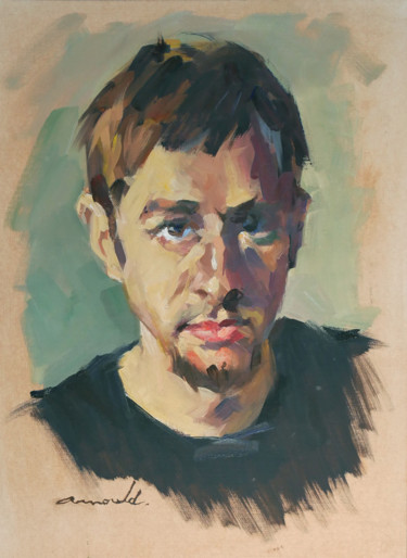 Malerei mit dem Titel "Portrait du matin (…" von Christian Arnould, Original-Kunstwerk, Öl