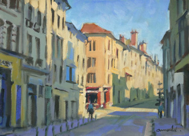 Schilderij getiteld "Rue des Soeurs Maca…" door Christian Arnould, Origineel Kunstwerk, Olie