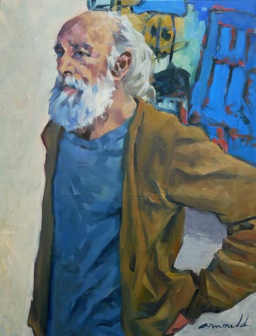 Peinture intitulée "Le peintre (huile s…" par Christian Arnould, Œuvre d'art originale, Huile