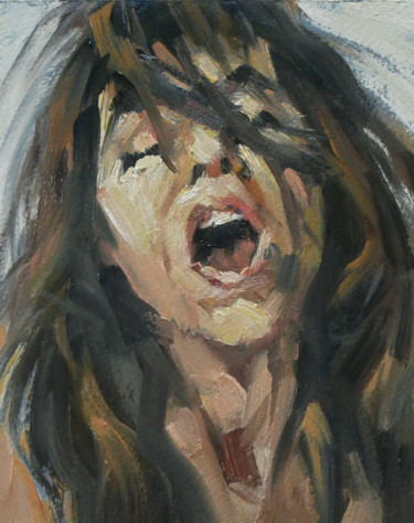 Pintura titulada "Charlotte (huile su…" por Christian Arnould, Obra de arte original, Oleo