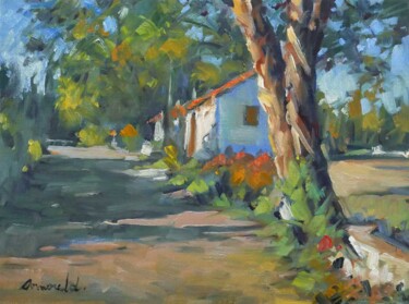 L'arbre (huile sur toile 41 x 33) Peinture intitulée "L'arbre (huile sur…" par Christian Arnould, Œuvre d'art originale, Huile