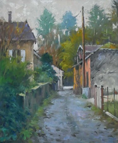 Painting titled "Paysage 80 (huiles…" by Christian Arnould, Original Artwork, Oil