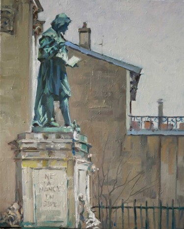Painting titled "Jacques Callot plac…" by Christian Arnould, Original Artwork, Oil
