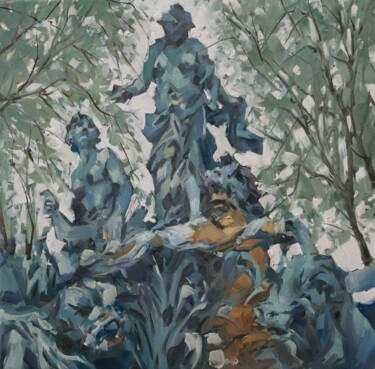 "Fontaine d'Amphitri…" başlıklı Tablo Christian Arnould tarafından, Orijinal sanat, Petrol