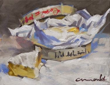 Painting titled "Pochade Camembert (…" by Christian Arnould, Original Artwork, Oil