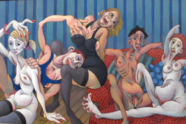 Pittura intitolato "L'ennui - acrylique…" da Christian Arnould, Opera d'arte originale, Acrilico