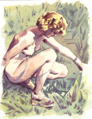 Malerei mit dem Titel "Aquarelle" von Christian Arnould, Original-Kunstwerk, Aquarell