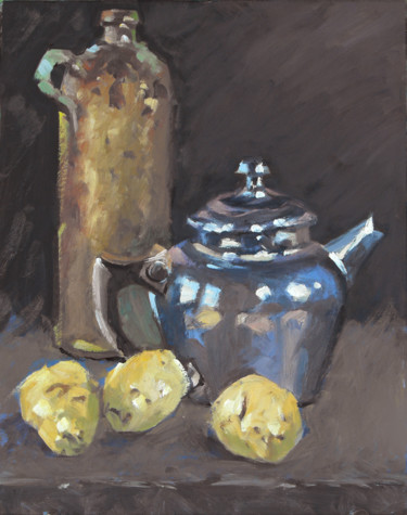 Peinture intitulée "Pommes de terre (hu…" par Christian Arnould, Œuvre d'art originale, Huile