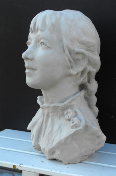 Scultura intitolato "Liza argile prête p…" da Christian Arnould, Opera d'arte originale, Argilla