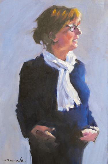 Malerei mit dem Titel "Françoise Marie (hu…" von Christian Arnould, Original-Kunstwerk, Öl