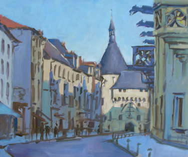 Painting titled "Quartier St Epvre "…" by Christian Arnould, Original Artwork, Oil