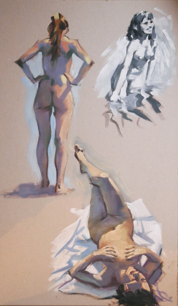 Malarstwo zatytułowany „Petites gammes du m…” autorstwa Christian Arnould, Oryginalna praca, Olej