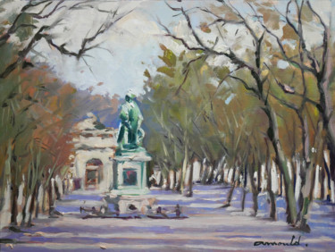 Peinture intitulée "Place Carnot à Nanc…" par Christian Arnould, Œuvre d'art originale, Huile
