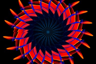 Fleur cosmique 5 Arts numériques intitulée "Fleur cosmique 5" par Nausikaa, Œuvre d'art originale, Travail numérique 2D