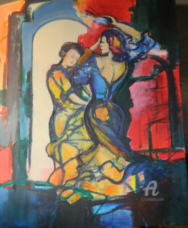 Pittura intitolato "SEV3" da C'Robart, Opera d'arte originale, Acrilico
