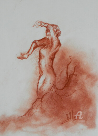 Drawing titled "sev23" by C'Robart, Original Artwork, Pastel