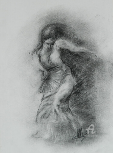 Drawing titled "sev26" by C'Robart, Original Artwork, Charcoal