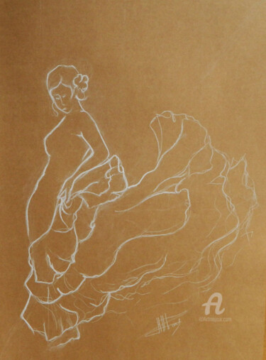 Drawing titled "G5" by C'Robart, Original Artwork, Chalk