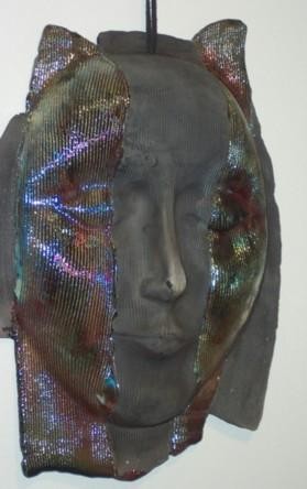 Sculpture titled "Emotional Mask" by Miriam Aroeste, Original Artwork