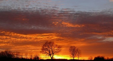 Photographie intitulée "ciel de feu" par Aronaturel(Aronaturel.Jed.St), Œuvre d'art originale