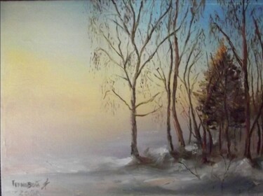 Картина под названием "Зима" - Ярослав Терновий, Подлинное произведение искусства, Масло