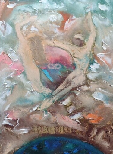 Картина под названием "Мир" - Ярослава Чезлова, Подлинное произведение искусства, Масло