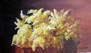 Painting titled "mimosa dans une cou…" by Rossa, Original Artwork