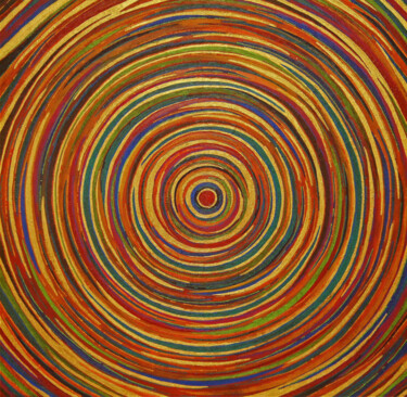 Peinture intitulée "Mandala" par Arpita B Ruparel, Œuvre d'art originale, Acrylique