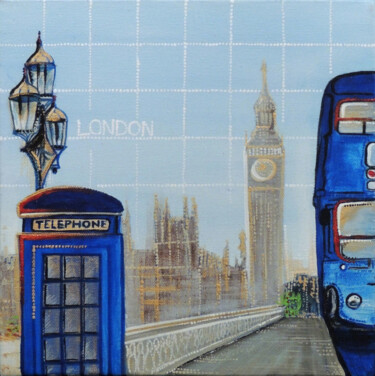 Painting titled "London" by Arpita B Ruparel, Original Artwork, Acrylic