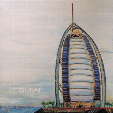 Malerei mit dem Titel "Dubai" von Arpita B Ruparel, Original-Kunstwerk, Acryl
