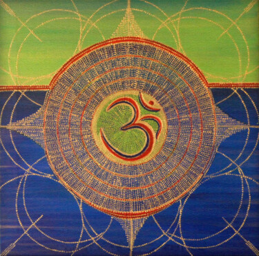 Painting titled "OM" by Arpita B Ruparel, Original Artwork, Acrylic