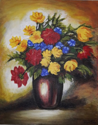Painting titled "Primavera" by Maria Regina De Bem Felipe, Original Artwork, Acrylic