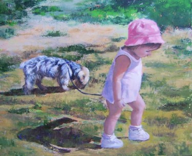 Pintura titulada "El paseo" por Pilar Arranz, Obra de arte original