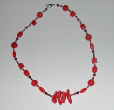 Design titled "red beaded necklace" by Allisa Rundle, Original Artwork