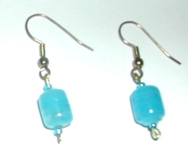 Design titled "blue earrings" by Allisa Rundle, Original Artwork
