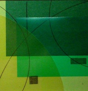 Peinture intitulée "point vert" par Aerton Arronces, Œuvre d'art originale
