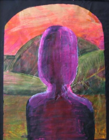 Painting titled "Longing..." by Kirsty Foster, Original Artwork