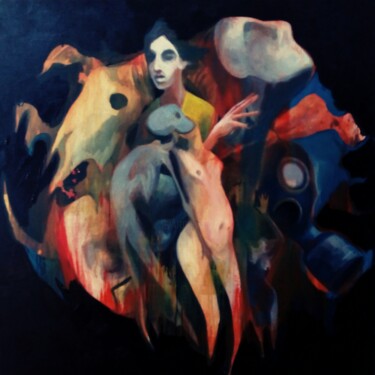 Malerei mit dem Titel "Dream" von Arsalan Naqvi, Original-Kunstwerk, Acryl