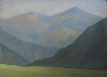 Painting titled "''Mountains at midd…" by Arsen Bereza, Original Artwork, Other