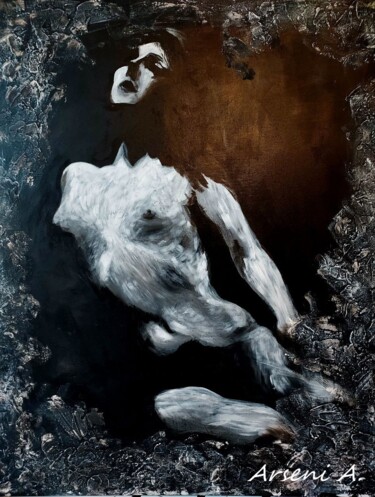 Ζωγραφική με τίτλο "Shadow Dance  n1" από Arseni Alexandrina, Αυθεντικά έργα τέχνης, Ακρυλικό