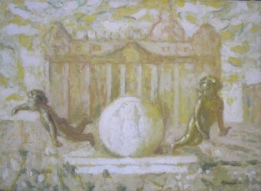 Картина под названием "Белая ночь" - Владимир Арсёнов, Подлинное произведение искусства, Масло
