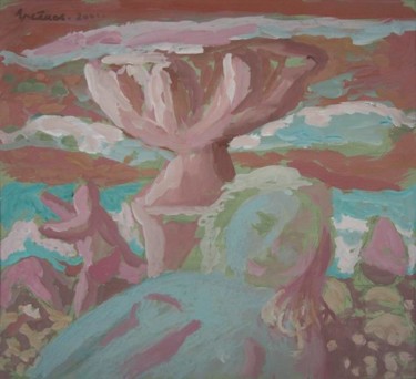 Картина под названием "Пляж" - Владимир Арсёнов, Подлинное произведение искусства